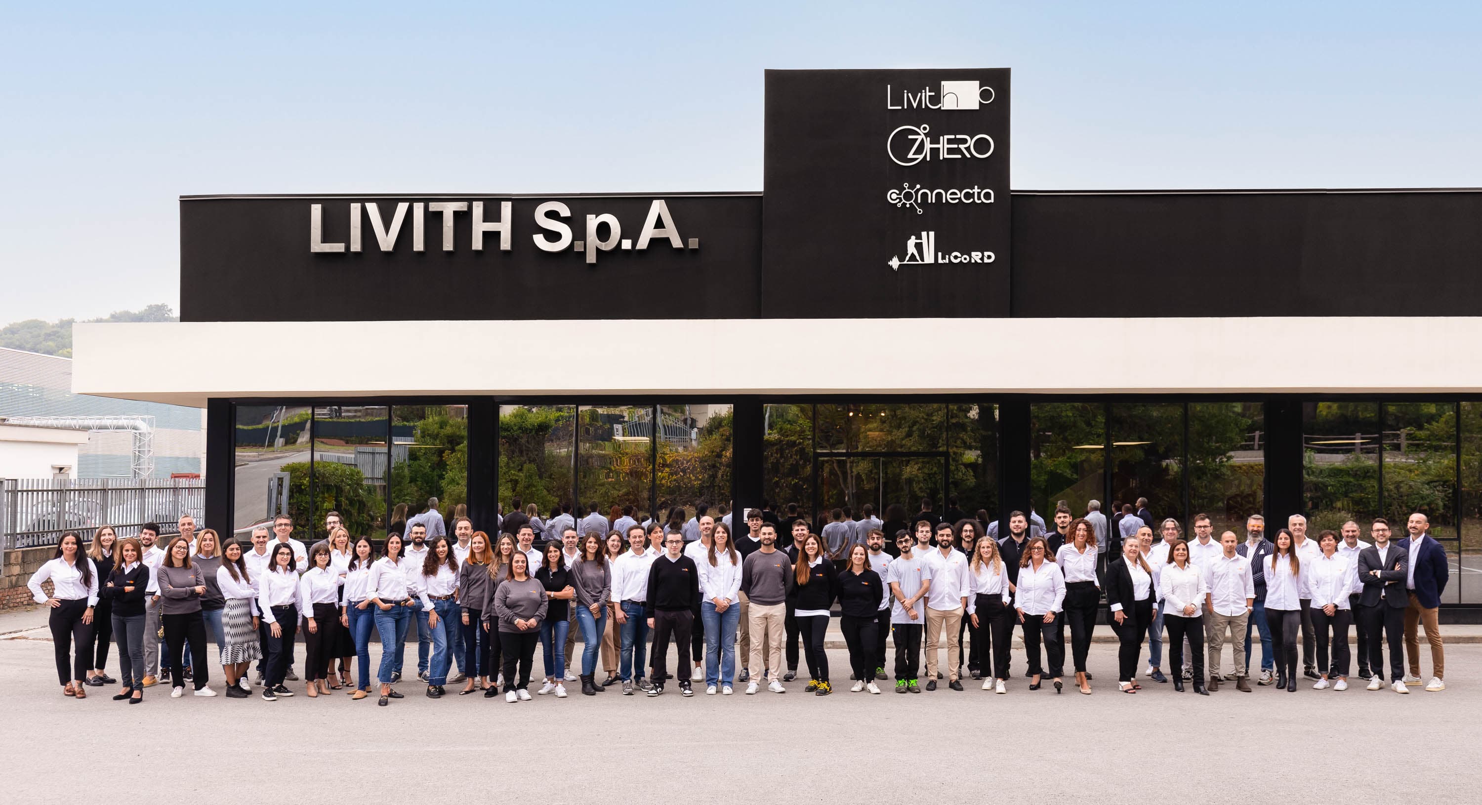 Livith technician working on a roof with fall protection system